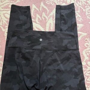 Lululemon Dark Gray Camo Leggings